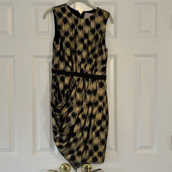 slim fit dress slacks Small Jason Wu Tweed Dress Leather Panels Sleeveless Designer  Style &  Salvage
